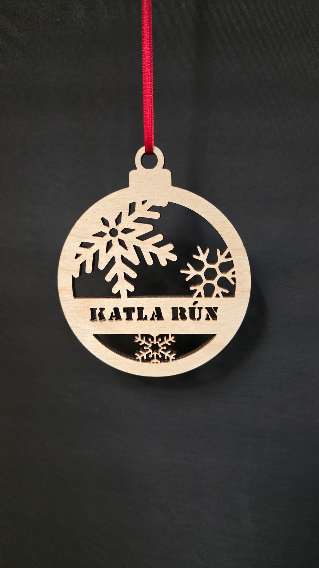 Jólakúla með nafni